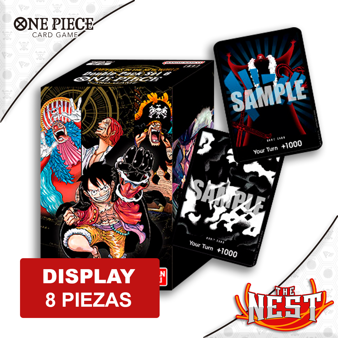 One Piece Card Game Double Pack Set Vol. 6 - Includes 2 OP-09 Booster Packs & Exclusive DON!! Card, Packaging Doubles As Case