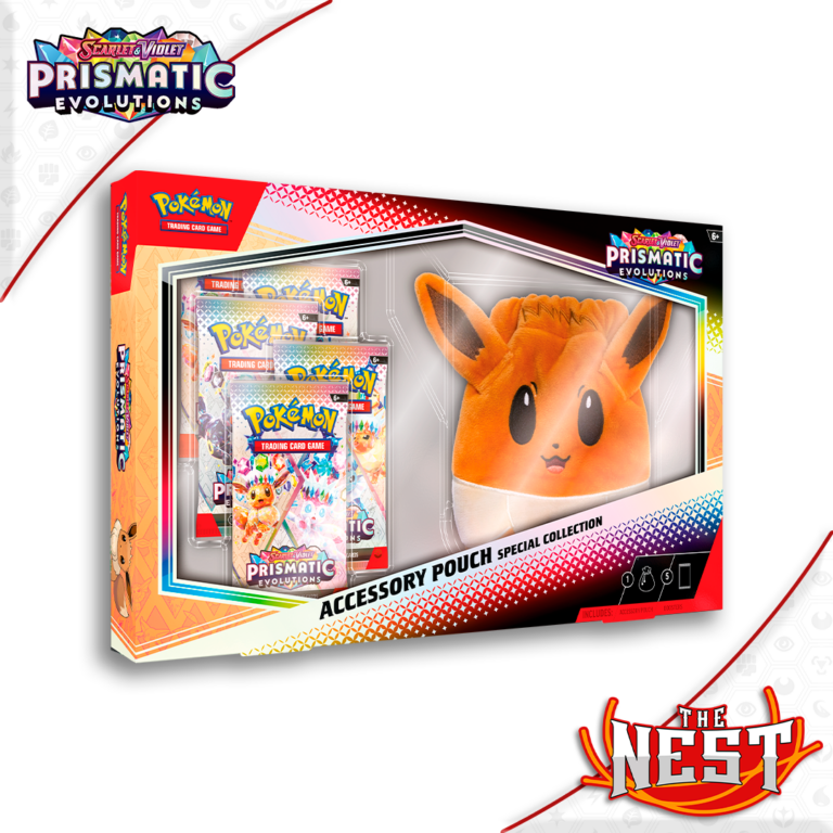 thumbnail image 2 of Pokemon TCG Prismatic Evolutions Accessory Pouch Special Collection Case – English, Factory Sealed (Eevee) 2 of 6