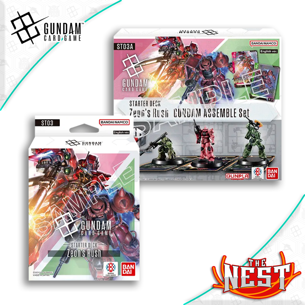 [APARTADO] Gundam Card Game - (ST03/ST03A) Zeon's Rush Starter Decks