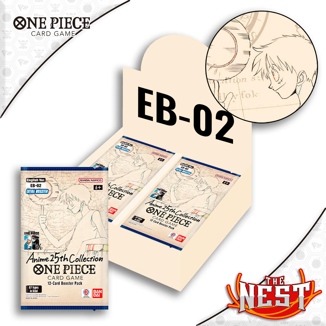 One Piece EB02 25th Extra Booster Memorial Collection 02 Anglais + Promo Pack - Booster Cartes Anime Édition Limitée